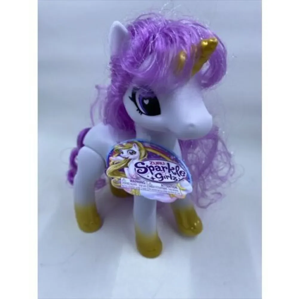 Zuru Sparkle Girlz Unicorns White Blue Pink Brand New!